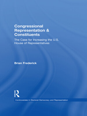 cover image of Congressional Representation & Constituents